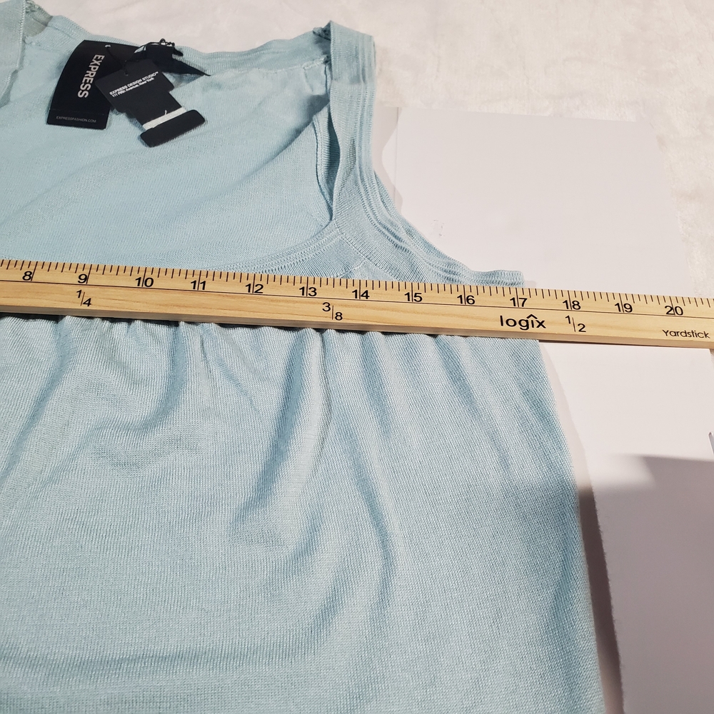 Express Light Blue Women's Tank Top - Picture 3 of 9